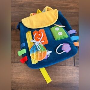 Toddler Backpack with Buckles and Learning Activity Toys